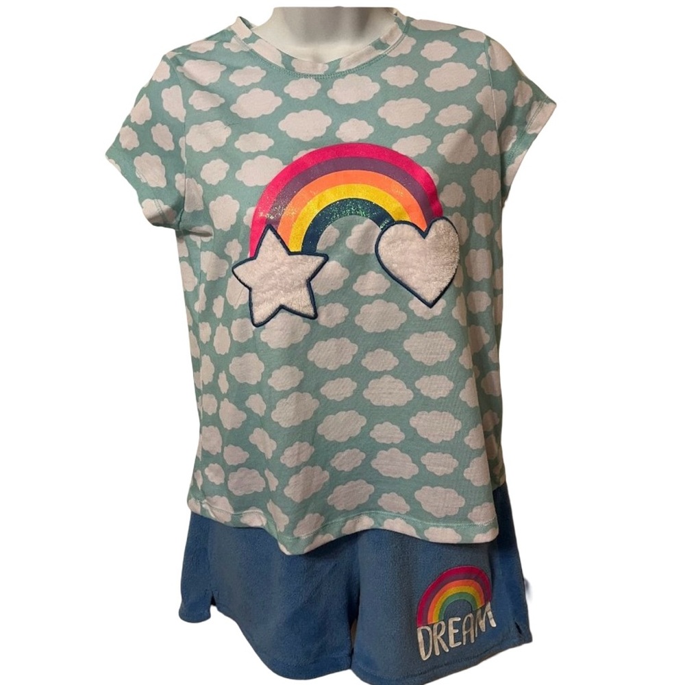 Rainbow Dream shorts pajama set